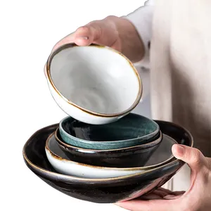 Ristorante a tema italia hotel pasta bowl stoviglie in ceramica dessert in porcellana miscelazione di cereali set di insalatiere