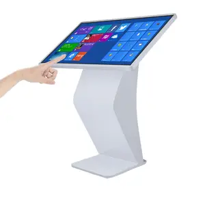 Trung tâm mua sắm 43 inch LCD Bảng điều chỉnh Android không dây tự thanh toán màn hình cảm ứng thông tin kiosk FHD AD hiển thị Totem