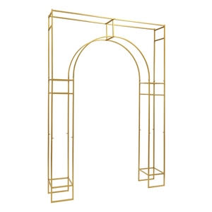 Portail Arqué Ronry pour Jardins et Cours, <span class=keywords><strong>Arche</strong></span> en <span class=keywords><strong>Fer</strong></span> <span class=keywords><strong>Forgé</strong></span> pour Parcs Extérieurs et Mariages, 7-8 pieds de Haut, Écologique - Product Image 2