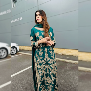 COMBINAISON LOURDE FUAX GEORGETTE PAKISTANI - Product Image 1