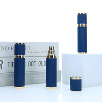 Botol Parfum Kulit 10ml, Atomizer Isi Ulang, Botol Semprot Perjalanan, Isi dari Bawah, Botol Parfum Mini, Logo Kustom OEM