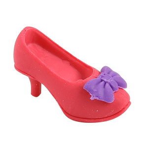 Tutto colorato novità a forma di bambino a matita cartone animato fantasia di gomma signora 3D ragazze scarpe cancelleria tacchi alti gomma - Product Image 2