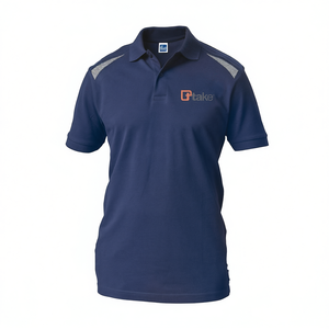 เสื้อโปโลแขนสั้นสีน้ำเงินปกติ ไซส์ S ชุดทำงาน - Product Image 2
