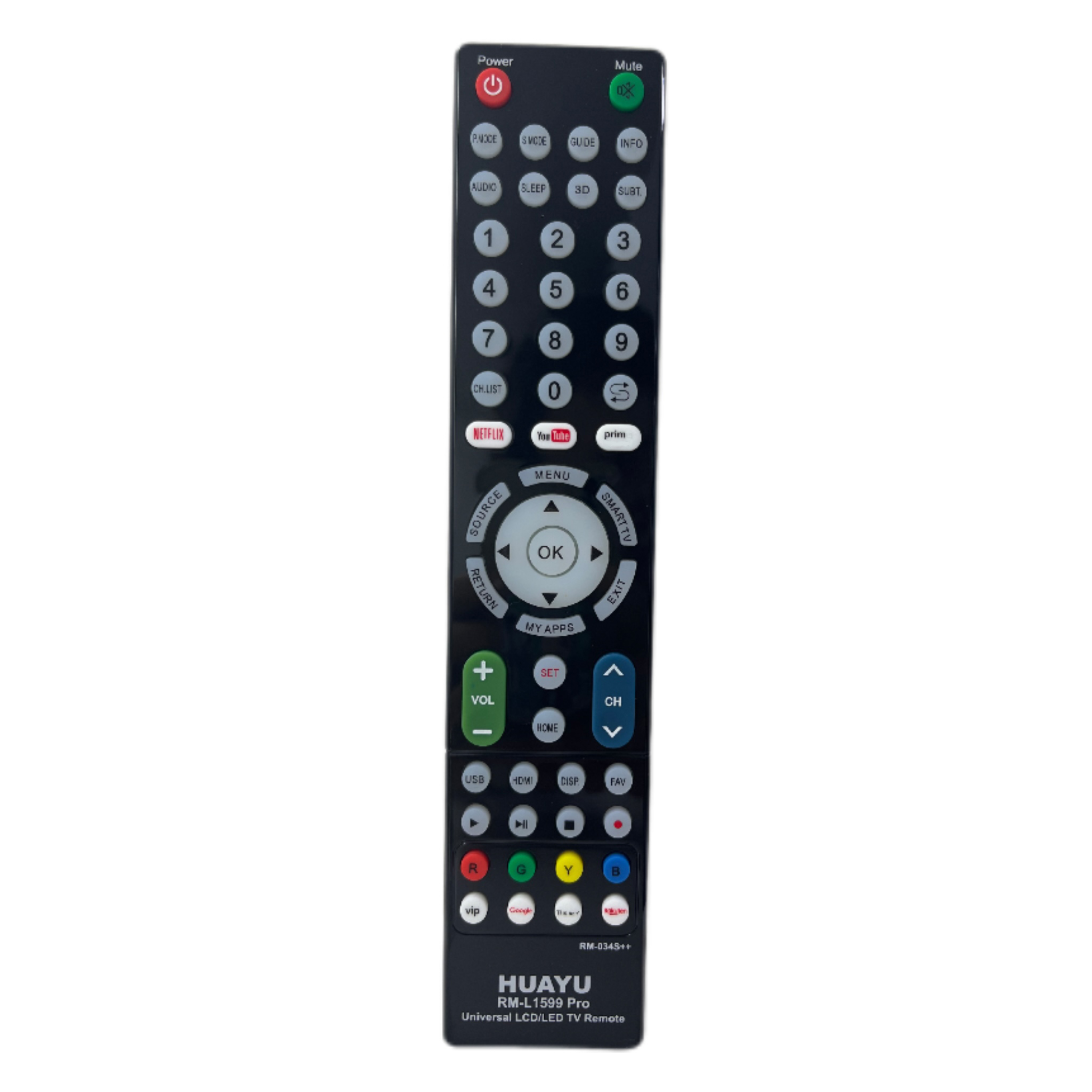 HUAYU RM-L1599 PRO Universal IR TV Remote Control for All Brand