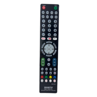 Remote Control TV Universal HUAYU RM-L1599 PRO dengan Kontrol Sentuh LED, 2 Baterai AAA, 58 Tombol, Jangkauan 10m untuk Semua TV