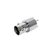 Conector Triaxial Hembra TRB BNC para Montaje en Panel, TRB-KE CBJ70, Conector de Soldadura para Placa de Circuito Miniatura PCB, 3 Terminales, MIL-STD-1553B