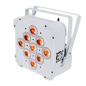 Wiederauf ladbare LED-Uplighter 9x18w RGBAW UV-Batterie DJ-Beleuchtung kann 6 IN1 drahtlose dmx512 Mini-Lampe batterie betriebene LED-Kanone