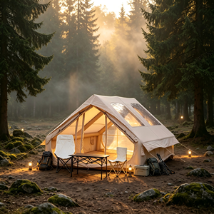 Tente <span class=keywords><strong>de</strong></span> <span class=keywords><strong>camping</strong></span> gonflable en PVC <span class=keywords><strong>de</strong></span> taille familiale, espace <span class=keywords><strong>de</strong></span> couchage pour 4 personnes, espace assis pour 5/7 personnes, pour une utilisation en extérieur en toutes saisons - Product Image 5