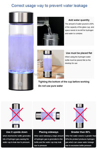 Ion hydrogène alcalin Ioniseur d'eau Bouteille d'eau hydrogène portable Botella De Agua De Hidrogeno - Product Image 6