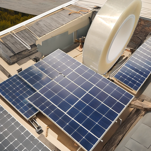 Cinta de enmascarar PET transparente 3M UV-1 anti-UV de 0.06mm, resistente a altas temperaturas, para fijación de celdas solares - Product Image 1