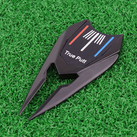 Outil de réparation de divots en métal plaqué avec logo personnalisé, fourche de golf magnétique, ensemble de fourches pour marquer le green, écologique et durable