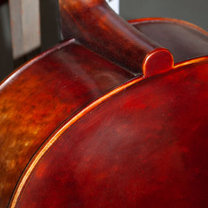 SurpassMusic <span class=keywords><strong>Violoncelle</strong></span> <span class=keywords><strong>Acoustique</strong></span> Artisanal en Bois d'Érable Européen à Grain Flammé Naturel, Son Chaleureux, Modèle Maître, Tailles 4/4 3/4 1/2 - Product Image 4