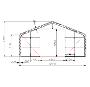 Grande tente industrielle, bâche de toit, tentes à cadre personnalisables pour grange, <span class=keywords><strong>pergola</strong></span>, gazebo et pavillon, fabricant chinois à vendre - Product Image 5