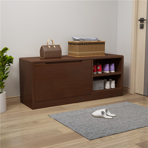 <b>Shoe</b> Cabinet Solid Wood Multi Layer <b>Storage</b> Entryway Rack Natural Color Home Use - Product Image 3