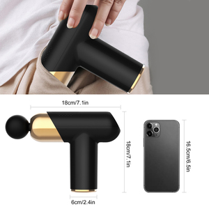 <span class=keywords><strong>Mini</strong></span> pistola de masaje de tejido muscular profundo inalámbrica, masajeador de cuerpo y cabeza de mano de pulso electrónico - Product Image 6