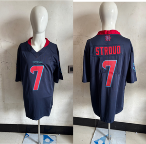 Großhandel Genähte American Football Trikots Neue Saison # 7 Stroud Houston Texans Stickerei-Trikots - Product Image 2