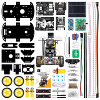 Nuevo Kit de Aprendizaje Solar 2024 con Coche Inteligente Ultrasónico, Robot Educativo de Programación con Cámara ESP32 para IoT