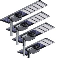Lampe murale LED solaire intégrée avec détecteur de mouvement, caméra de sécurité CCTV IP65, lampe de jardin en aluminium pour éclairage routier extérieur
