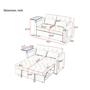 <span class=keywords><strong>Canapé</strong></span>-lit <span class=keywords><strong>convertible</strong></span> moderne 2024 en mousse compressée en tissu, <span class=keywords><strong>matelas</strong></span> en sac pour salon, chambre et appartement – Vente en gros - Product Image 4