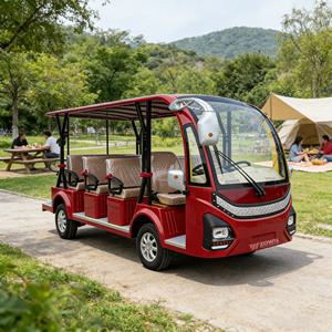 Autobús Turístico Eléctrico de Diseño Retro con 17 Asientos, Autobús de Paseo para Parques Temáticos de Estilo Vintage - Product Image 1