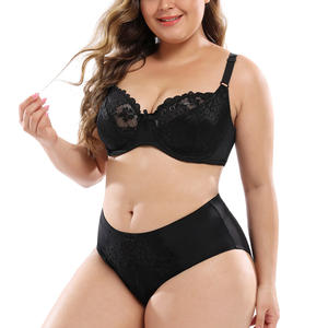 Conjunto de Sujetadores Push-Up de Encaje sin Costuras con Aros y Copas <span class=keywords><strong>Grandes</strong></span>, Tallas <span class=keywords><strong>Grandes</strong></span>, Cobertura Total, Ecológicos, Transpirables, Venta al por Mayor para Adultos - Product Image 6