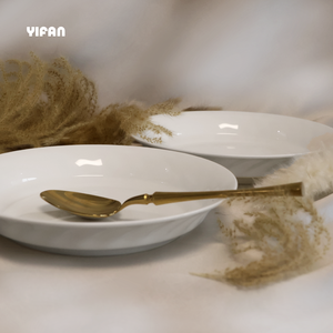 Assiette et bol à soupe profonds à motif rotatif spécial effet texturé pour usage domestique, hôtelier et en restauration - Product Image 2
