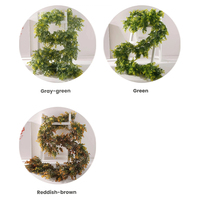 Guirlande de plantes artificielles en rotin d'eucalyptus de haute qualité, 6 pieds de long, toucher réaliste, pour la maison, les mariages, les arches de table