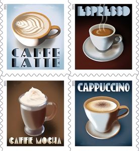 Nouvelle conception 2021 <span class=keywords><strong>Timbres</strong></span>-poste Forever pour boissons expresso, <span class=keywords><strong>Timbres</strong></span>-poste américains, Livres de 20 Estampillas Postales Forever, Autocollant récompense - Product Image 1