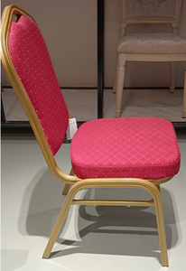 Traditional Red Fabric <b>Dining</b> <b>Chair</b> With Metal Frame Comfortable Seating restaurant <b>chairs</b> factory direct - Product Image 2