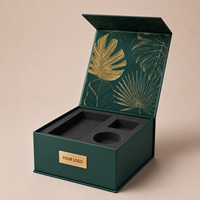 Boîte cadeau magnétique de luxe en carton rigide EVA de haute qualité avec insert en mousse EVA, logo personnalisé premium
