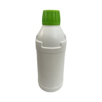 Bouteille de détergent vide cylindrique mate de 1000 ml en PEHD avec poignée latérale, vente en gros, logo personnalisé pour liquide de nettoyage et bouchon à vis