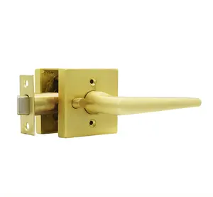 North America popula Lever Bed & Bath Privacy Door Lock, Satin Brass Gold, Black,Satin Nickel,quick release leverset