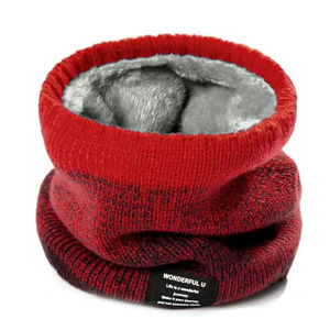 Gorros de punto jacquard de seda con degradado de color, forro de felpa, a prueba de viento, paquete personalizado, para invierno, musulmanes, cuadrados, a granel - Product Image 3