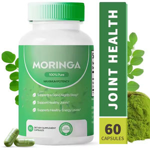 Cápsulas de Hoja de Moringa Suave Premium al por Mayor OEM, 60 Piezas, Extracto Natural de Plantas para Estimular el Sistema Inmunológico y Apoyar la Energía - Product Image 1