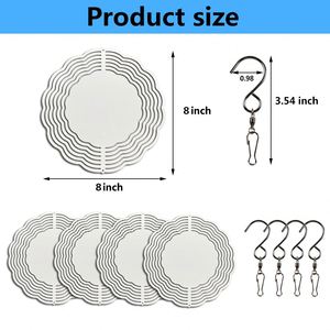 Molde para Sublimación de Molinillos de Viento, 8 Pulgadas, Envío Gratuito, Molinillos de Viento de Aluminio de Doble Cara para Sublimación - Product Image 4