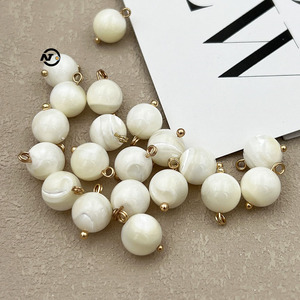 Móng ngựa ốc vỏ tự nhiên nút kim mẹ của Ngọc Trai nút cho phong cách Trung Quốc sườn xám Hanfu trang trí DIY dệt kim - Product Image 2