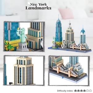 ZHE GAO LZ8333 2025, Maqueta 3D del Horizonte de Nueva York y Londres, Bloques de Construcción para Niños, Regalo, Juego de Bloques de Construcción - Product Image 4