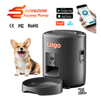 Comedero Automático para Gatos de 2L Dispensador de Comida Programado para Perros Negro Comederos para Mascotas con Wifi Alimento Seco a Batería Comedero Automático para Gatos con Cámara