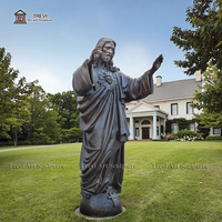 Statue grandeur nature de Jésus-Christ Décoration d'église Sculpture religieuse catholique Statue de Jésus en bronze