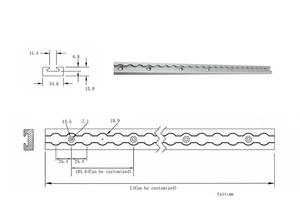 לוגיסטי מסלול End יחיד Stud התאמת אלומיניום L מסלול לכבול מערכת - Product Image 2