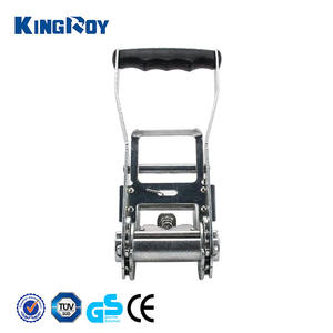 Sangle d'arrimage à cliquet en acier galvanisé KingRoy 50 mm 5T, boucle de sangle d'arrimage à cliquet, résistance à la rupture de 5000 kg, poignée de sac en alliage de zinc, sécurité des marchandises - Product Image 2