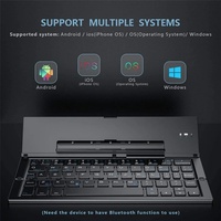 Clavier pliable sans fil avec clavier pliable de poche portable pour téléphone, tablette, ordinateur portable, téléphone