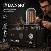 BANMO 2026 Nouvelle machine de coulée sous vide en acier galvanisé, équipement de fusion de bijoux pour la coulée de l'or, de l'argent, du cuivre et du plâtre