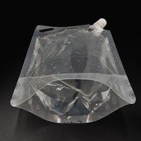 Sac à eau transparent avec bec verseur, OEM en gros, personnalisé, 750 ml, poche à eau en plastique pliable portable