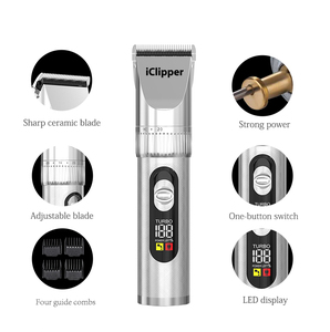 Iclipper-X9 Wholesale Hair Clipper Professional Barber Rechargeable Electric Hair <strong>Trimmer</strong> - Product Image 4