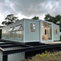 Villa Móvil de Lujo de 20 pies, Casas Móviles Ensambladas, Casa Contenedor Expandible de Lujo con Material de Panel Sándwich