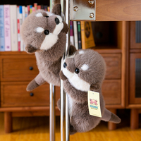 Peluche douce en forme de loutre de mer, jouet animal simulé, compagnon de sommeil, coussin décoratif pour machine à griffes, souvenir, porte-clés
