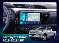 Autoradio Android Carplay DSP, stéréo multimédia GPS pour Toyota Hilux 2015-23 RHD/LHD, écran tactile, lecteur vidéo 2 Din 10 pouces