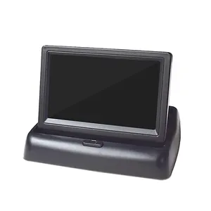 4.3 Inch Tft Lcd Car Dashboard Folded Monitor CAR Application DVD Player,tv TFT Transmissive with 2 Ch Video Input 300cd/m2 Whtc