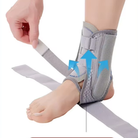 Attelle de cheville réglable à talon ouvert souple avec fermeture auto-agrippante pour le fitness et la randonnée